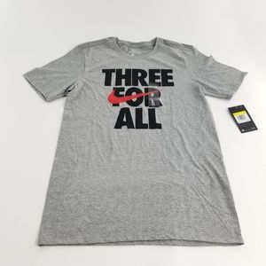 Mens Grey Athletic Cut Nike T Shirt Sz Small